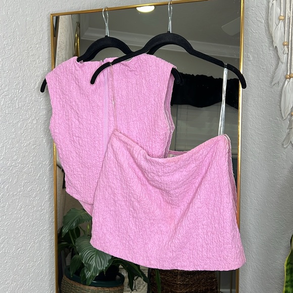 House of CB Paola & Angel Pink Cut Out Corset Mini Skirt Set NWOT - Picture 9 of 9